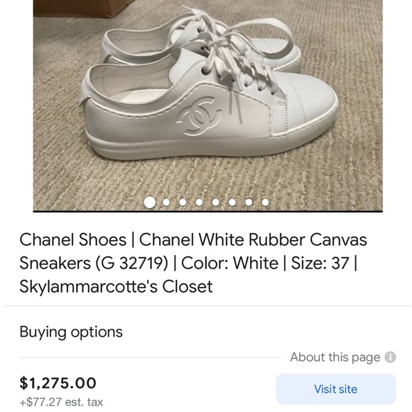 ❤️ AUTHENTIC CUSTOM CHANEL CHANEL SNEAKER - Picture 13 of 14